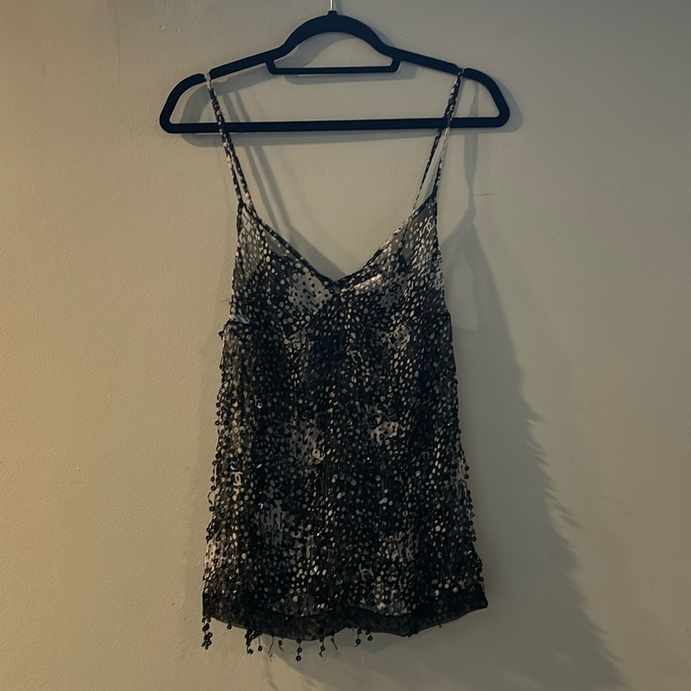 Vintage Chanel sequin tank top